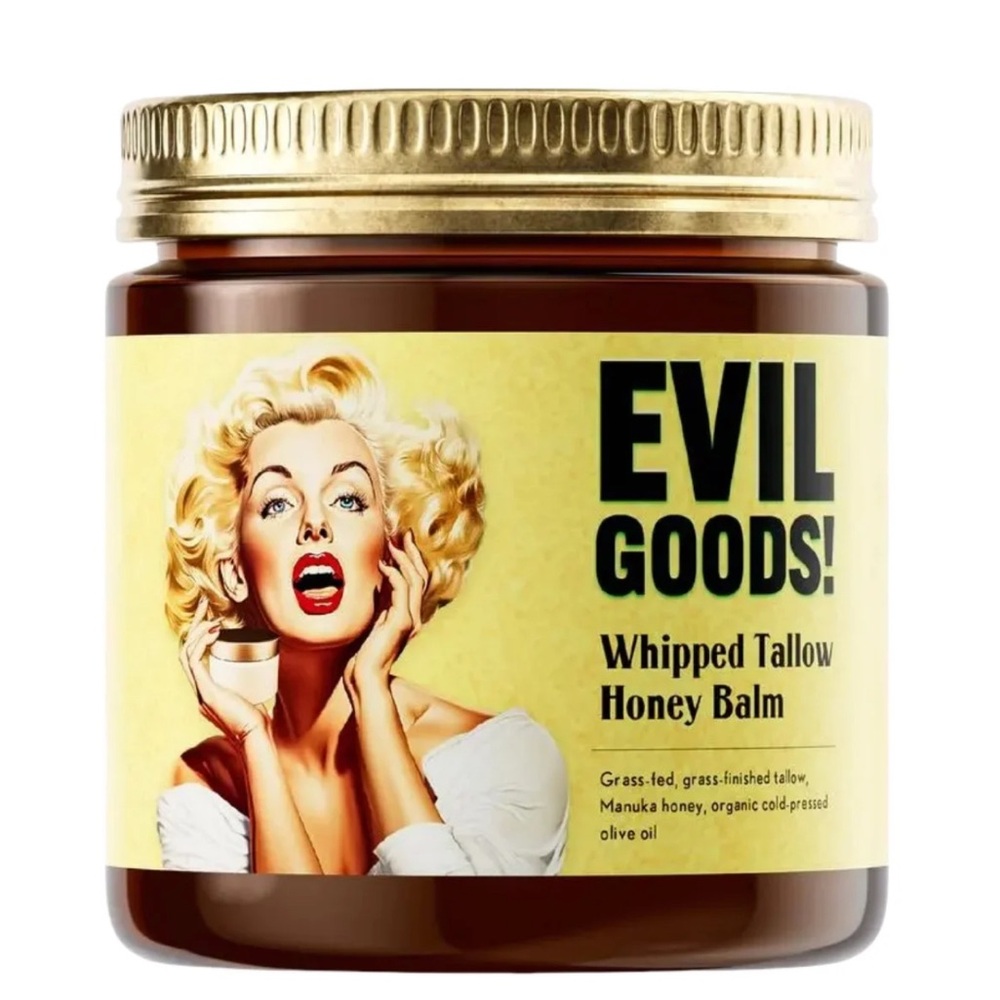- Gold Whipped Tallow and Honey Balm Moisturizer for Face, Lips, Body Unscented